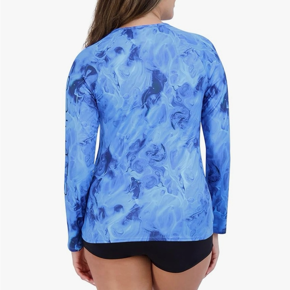 Spyder Women's Ocean Swirl Long Sleeve Top NWOT - Picture 2 of 4
